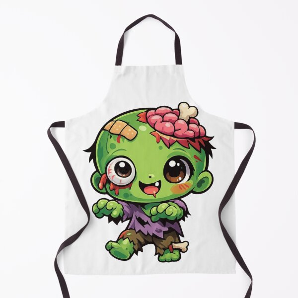 Item preview, Cute Little Zombie Chibi - Kawaii Horror Monster Art designed and sold by Tw1nsAIArt.