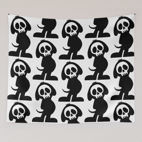 Item preview, Black dog skull designed and sold by Lagueny.