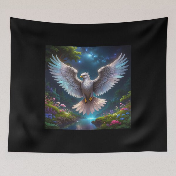 Item preview, Magical bird with opalescent wings designed and sold by ImageMagic2024.