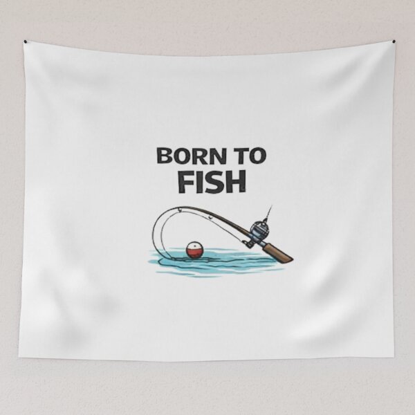 Item preview, Born to Fish Funny Fishing Lover Design designed and sold by Madewithlove98.