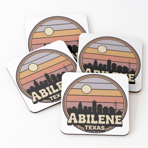 Item preview, Abilene Texas: Retro Sunset Skyline Scene designed and sold by CircinusStore.