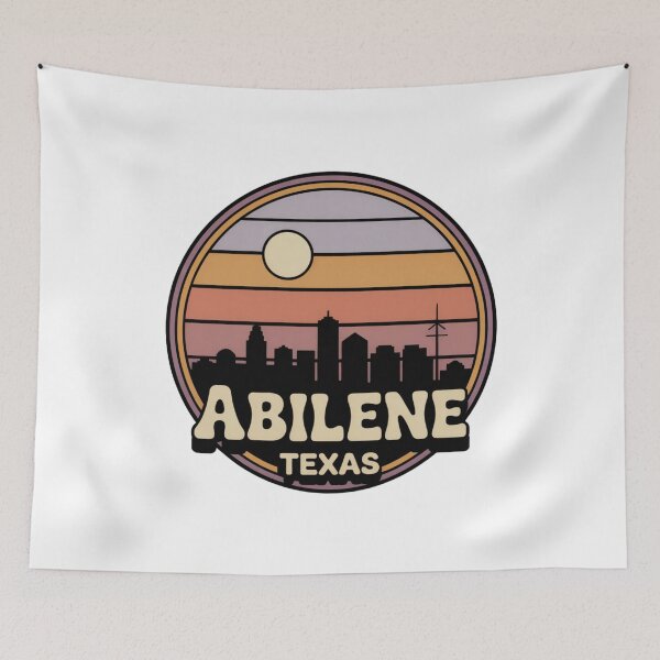 Item preview, Abilene Texas: Retro Sunset Skyline Scene designed and sold by CircinusStore.