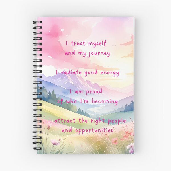 Item preview, Positive Affirmations Pastel Mountain Scene designed and sold by Imagined Creations .