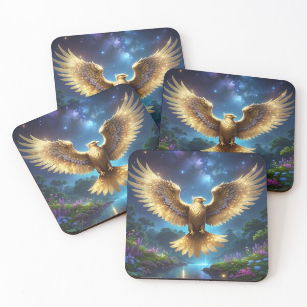 Item preview, Magical Bird with golden wings designed and sold by ImageMagic2024.