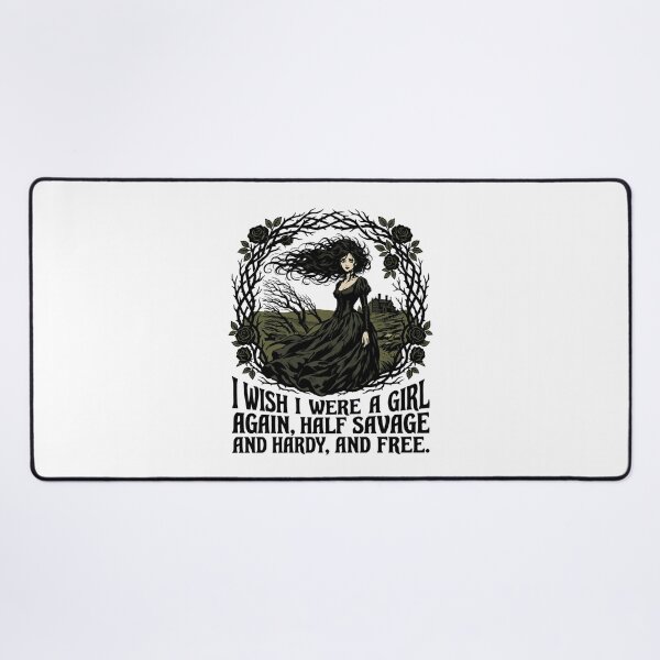 Item preview, Half Savage And Hardy And Free Wuthering Heights Quote designed and sold by Fenay Designs.