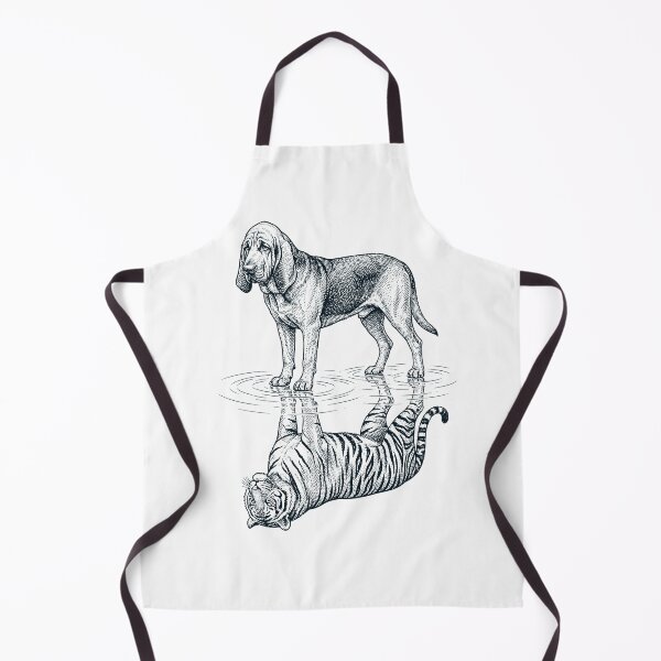 Item preview, Vintage Bloodhound Reflection Tiger Dog Lover designed and sold by DoodleTortle.