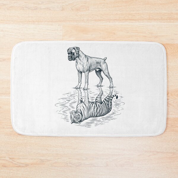 Item preview, Vintage Boxer Dog Reflection Tiger Dog Lover designed and sold by DoodleTortle.