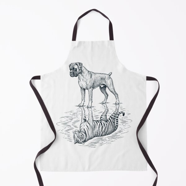 Item preview, Vintage Boxer Dog Reflection Tiger Dog Lover designed and sold by DoodleTortle.