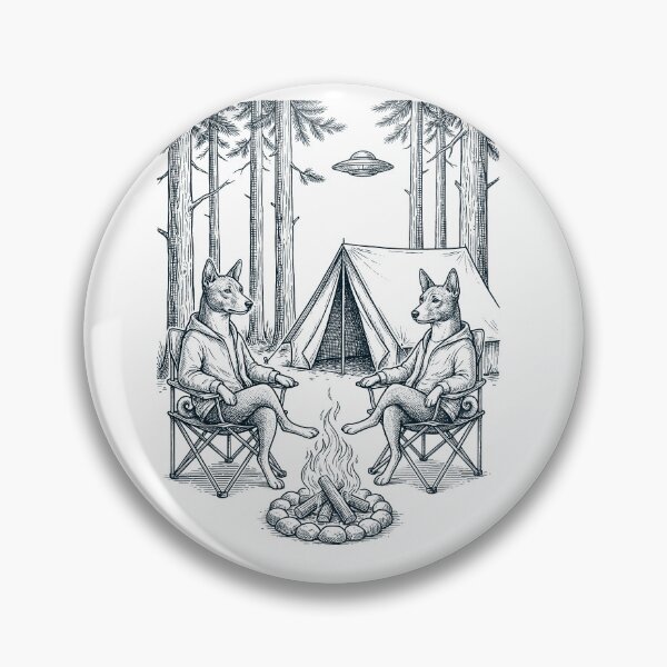 Item preview, Vintage Basenji Camping UFO Dog Mom Dad Lover designed and sold by TerryConnells.