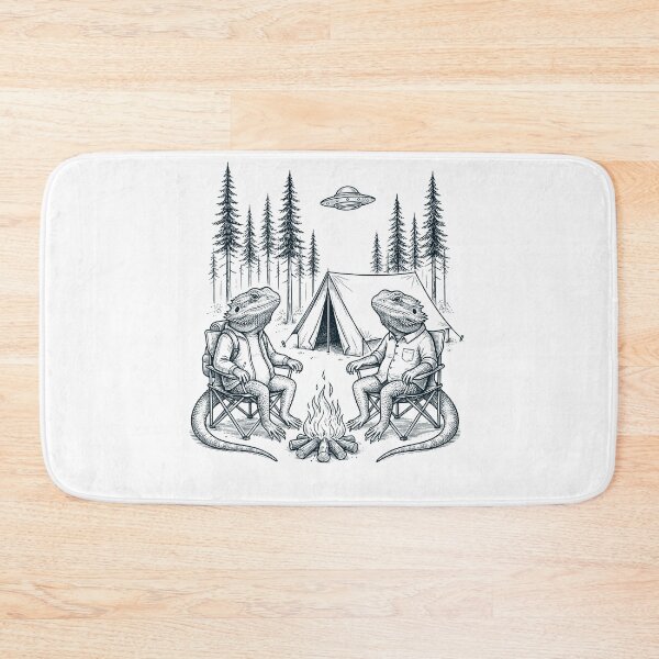 Item preview, Vintage Bearded Dragon Camping UFO Animal Lover designed and sold by TerryConnells.