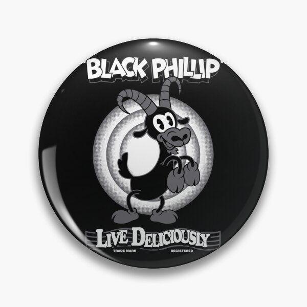 Item preview, Black Phillip - Vintage Cartoon - Witch - Goth Occult - Live Deliciously  designed and sold by KamalLDS.