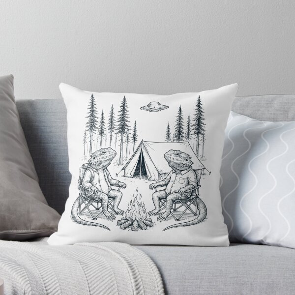 Item preview, Vintage Bearded Dragon Camping UFO Animal Lover designed and sold by TerryConnells.