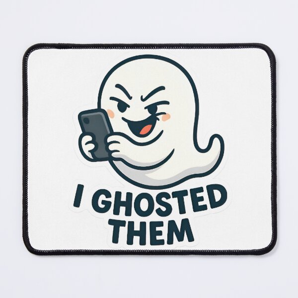 Item preview, I Ghosted Them Funny Ghost Holding Phone Aesthetic Meme designed and sold by AlanyaArtX.