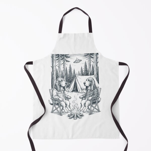 Item preview, Vintage Basset Hound Camping UFO Dog Mom Dad Lover designed and sold by TerryConnells.