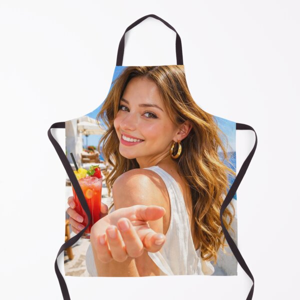 Item preview, POV Santorini Summer Date with Red Cocktail designed and sold by NiceArtsPlace.