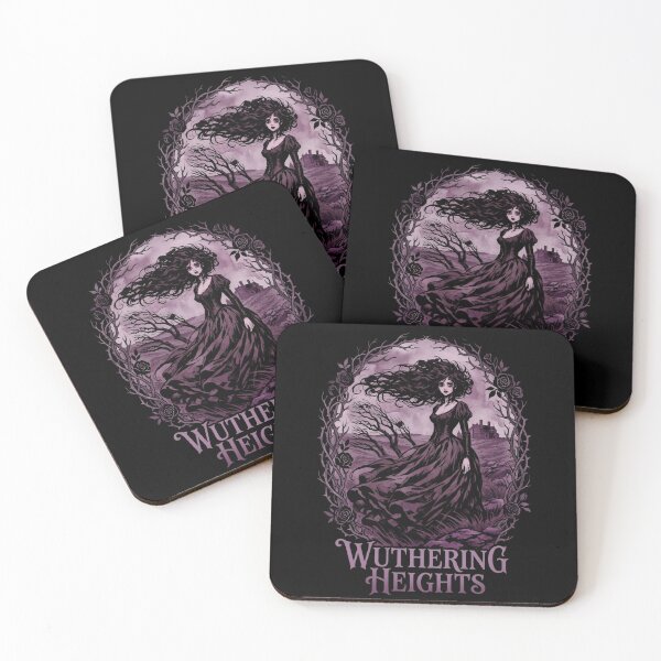 Item preview, Wuthering Heights Purple Gothic Catherine Earnshaw Portrait designed and sold by Fenay Designs.