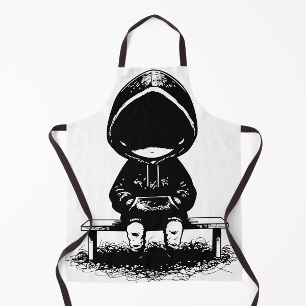 Item preview, Anonymous Shadow Hoodie Black and White Solitude designed and sold by PixelStudioBe.