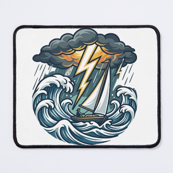 Item preview, Sailboat Escape Design – Ocean Adventure Art designed and sold by Lidel.