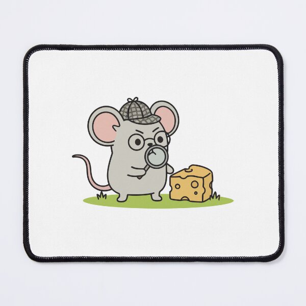 Item preview, Detective Mouse Investigating Cheese with Magnifying Glass designed and sold by mseymo.