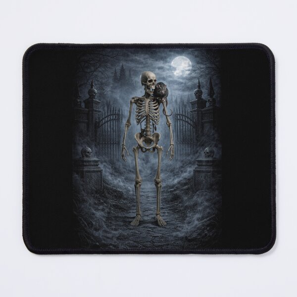 Item preview, Witchcraft Skeleton on the Full Moon – Occult Witch illustration, Dark Gothic Aesthetic Art designed and sold by Cauldron Crafts.