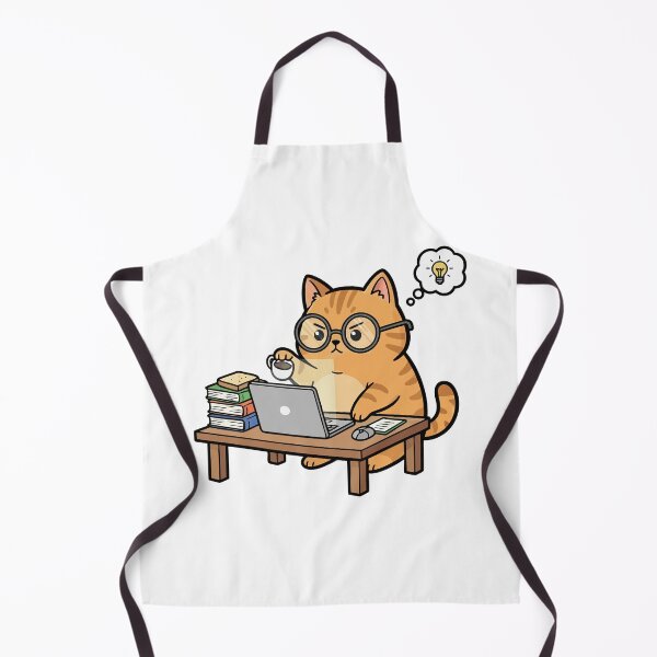 Item preview, Orange Tabby Cat Working on Laptop with Coffee designed and sold by mseymo.