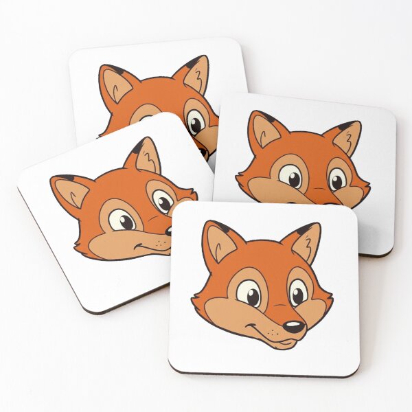Item preview, Face of a cartoon fox outline collor designed and sold by Carlos M.