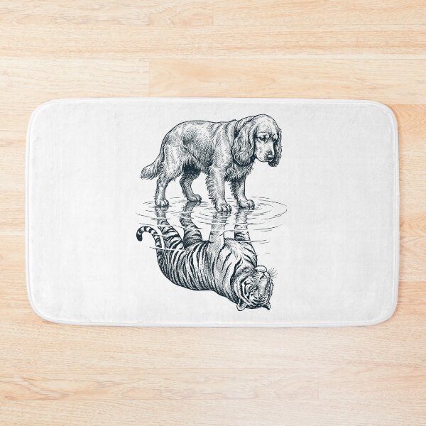 Item preview, Vintage Cocker Spaniel Reflection Tiger Dog Lover designed and sold by DoodleTortle.