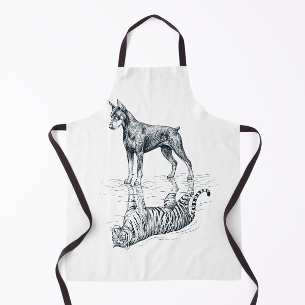 Item preview, Vintage Doberman Pinscher Reflection Tiger Dog Lover designed and sold by DoodleTortle.