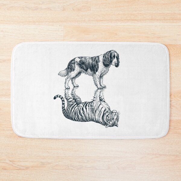 Item preview, Vintage English Springer Spaniel Reflection Tiger Dog Lover designed and sold by DoodleTortle.