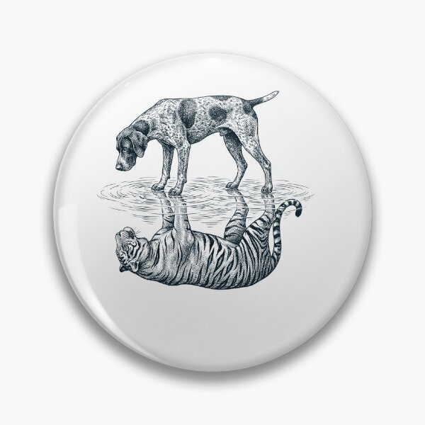 Item preview, Vintage German Shorthaired Pointer Reflection Tiger Dog Lover designed and sold by DoodleTortle.