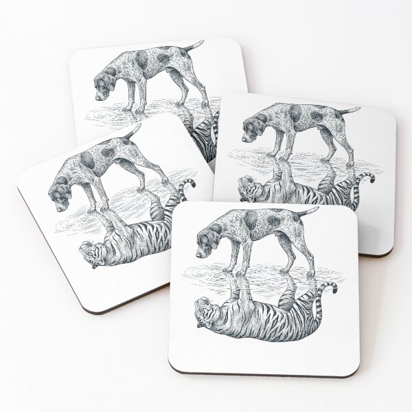 Item preview, Vintage German Shorthaired Pointer Reflection Tiger Dog Lover designed and sold by DoodleTortle.