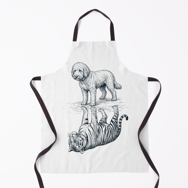 Item preview, Vintage Goldendoodle Reflection Tiger Dog Lover designed and sold by DoodleTortle.
