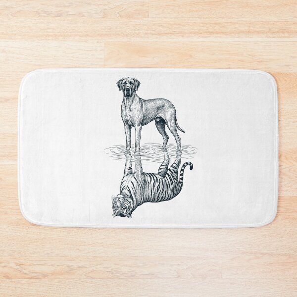 Item preview, Vintage Great Dane Reflection Tiger Dog Lover designed and sold by DoodleTortle.
