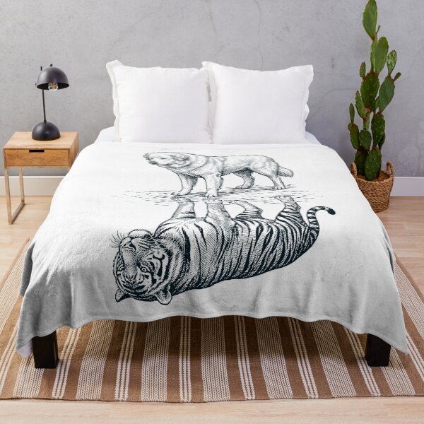 Artikelvorschau, Vintage Pyrenäenberghund-Spiegelbild Tigerhund-Liebhaber entworfen und verkauft von DoodleTortle.