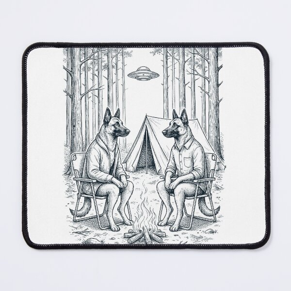 Item preview, Vintage Belgian Malinois Camping UFO Dog Mom Dad Lover designed and sold by TerryConnells.