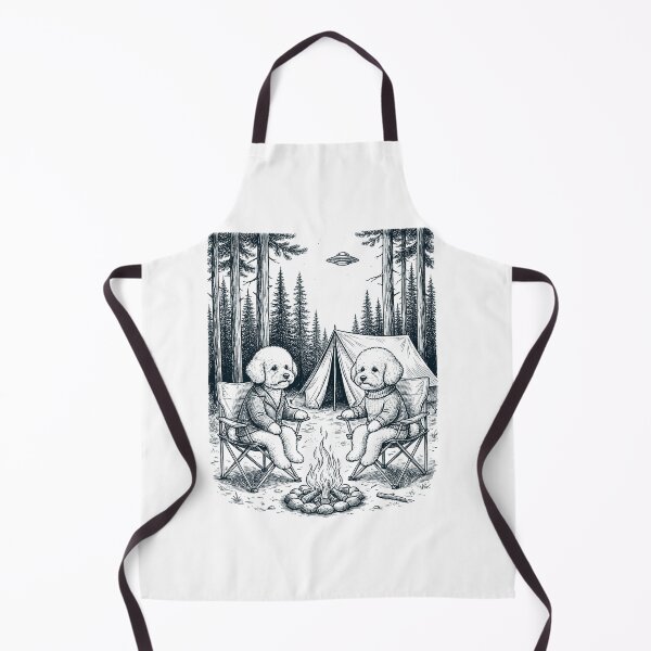 Item preview, Vintage Bichon Frise Camping UFO Dog Mom Dad Lover designed and sold by TerryConnells.