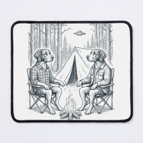 Item preview, Vintage Brittany Camping UFO Dog Mom Dad Lover designed and sold by TerryConnells.