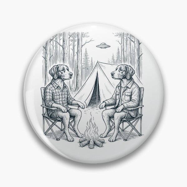 Artikelvorschau, Vintage Brittany Camping UFO Hundemama Papa Liebhaber entworfen und verkauft von TerryConnells.