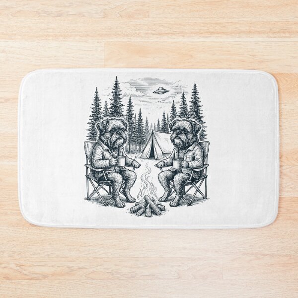 Item preview, Vintage Brussels Griffon Camping UFO Dog Mom Dad Lover designed and sold by TerryConnells.