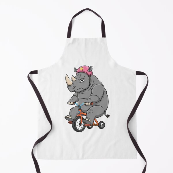 Item preview, Grumpy Rhino Riding a Small Orange Tricycle designed and sold by mseymo.