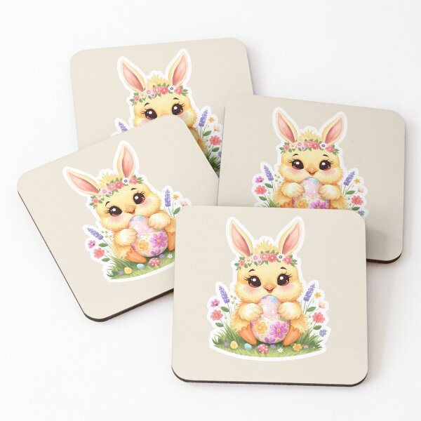 Item preview, Easter Chick with Bunny Ears Holding Egg – Spring Animal Sticker designed and sold by Aileen404.