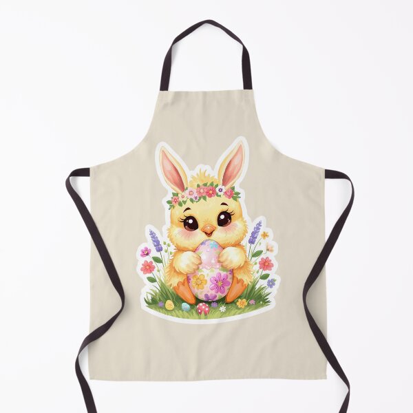 Item preview, Easter Chick with Bunny Ears Holding Egg – Spring Animal Sticker designed and sold by Aileen404.