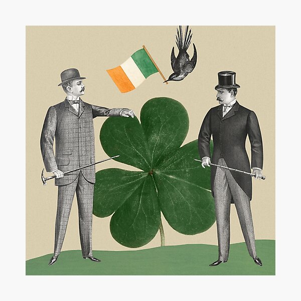 Item preview, Irishman (St Partick's Day) - Original Collage Art designed and sold by Ka-Works.