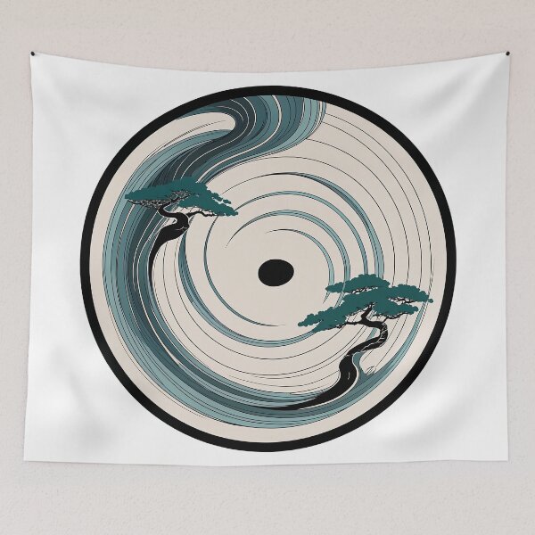 Item preview, Enso Zen Circle with Bonsai Tree Japanese Style   designed and sold by Everdreeam.