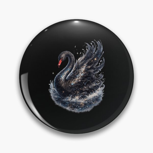 Item preview, Mystical Black Swan Starlit Water designed and sold by MargueriteMami.