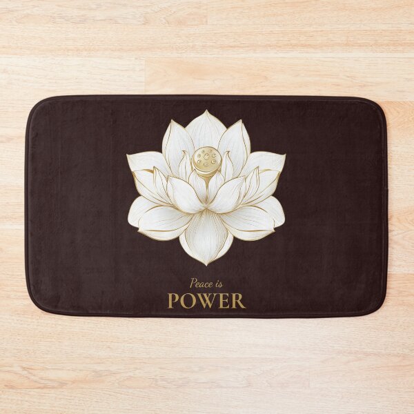 Item preview, Peace Is Power – Minimalist Quote Art | Calm Mind Inspirational Design - Black Typography designed and sold by InnerFaith.