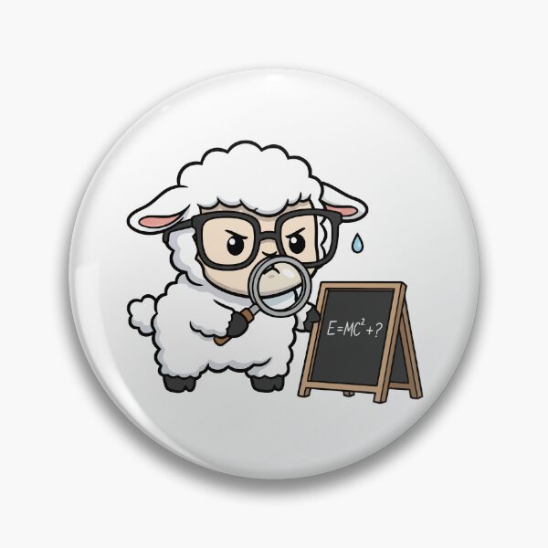 Item preview, Genius Sheep Scientist Solving Physics Equation designed and sold by mseymo.