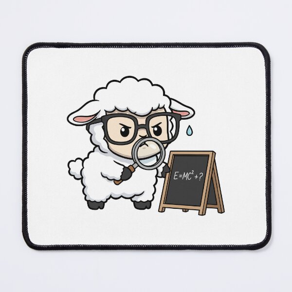 Item preview, Genius Sheep Scientist Solving Physics Equation designed and sold by mseymo.