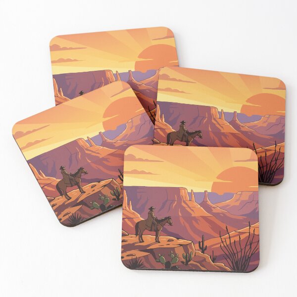 Item preview, Lonesome Cowboy Canyon Sunset designed and sold by tigrootiger.