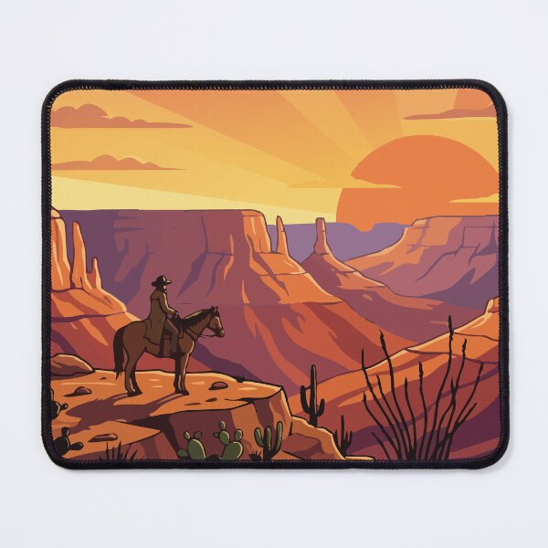 Item preview, Lonesome Cowboy Canyon Sunset designed and sold by tigrootiger.